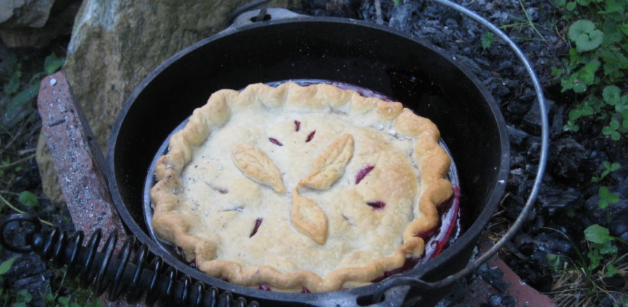 pie fire blueberry