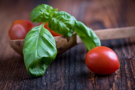 Basil and Tomatoes not only make great garden companions, but also culinary ones too!